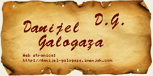 Danijel Galogaža vizit kartica